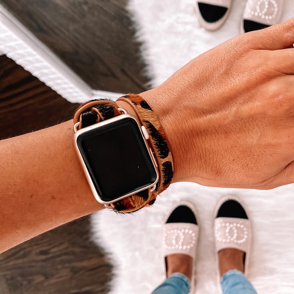 Victoria Emerson Leopard Apple Watch Bracelet Strap